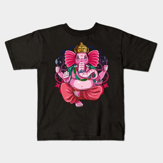 Ganesh Chaturthi Kids T-Shirt by Noseking